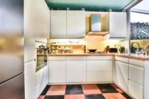 U-shaped modular kitchen design in Kottayam